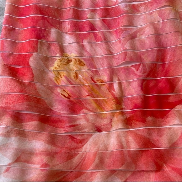 Olsen Europe bandage dress floral pink white feminine summer sleeveless mediu 10 - Picture 10 of 16